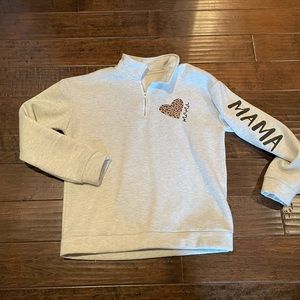 Mama sweatshirt Leopard Cream